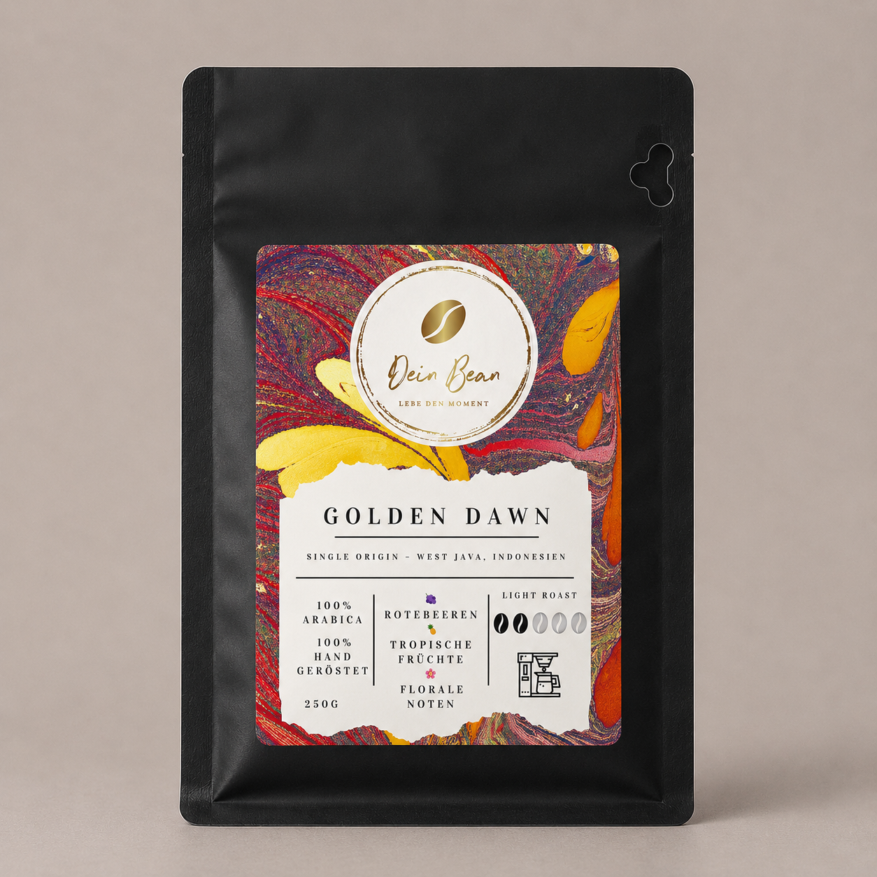 Golden Dawn | Light Roast | Single Origin aus West-Java | Kaffeepulver